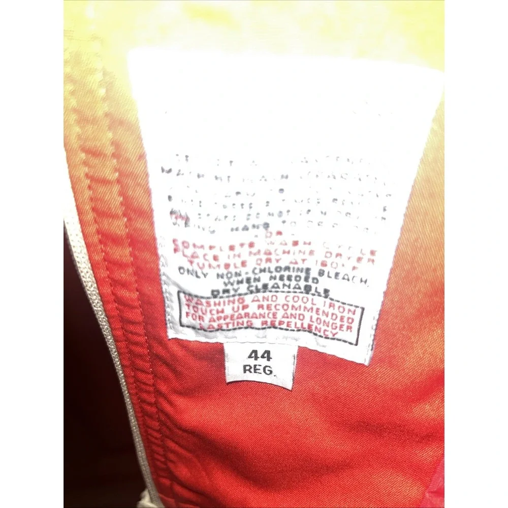 London‎ Fog Tan Red Sz 44R Lightweight Jacket Weatherwear of Distinction